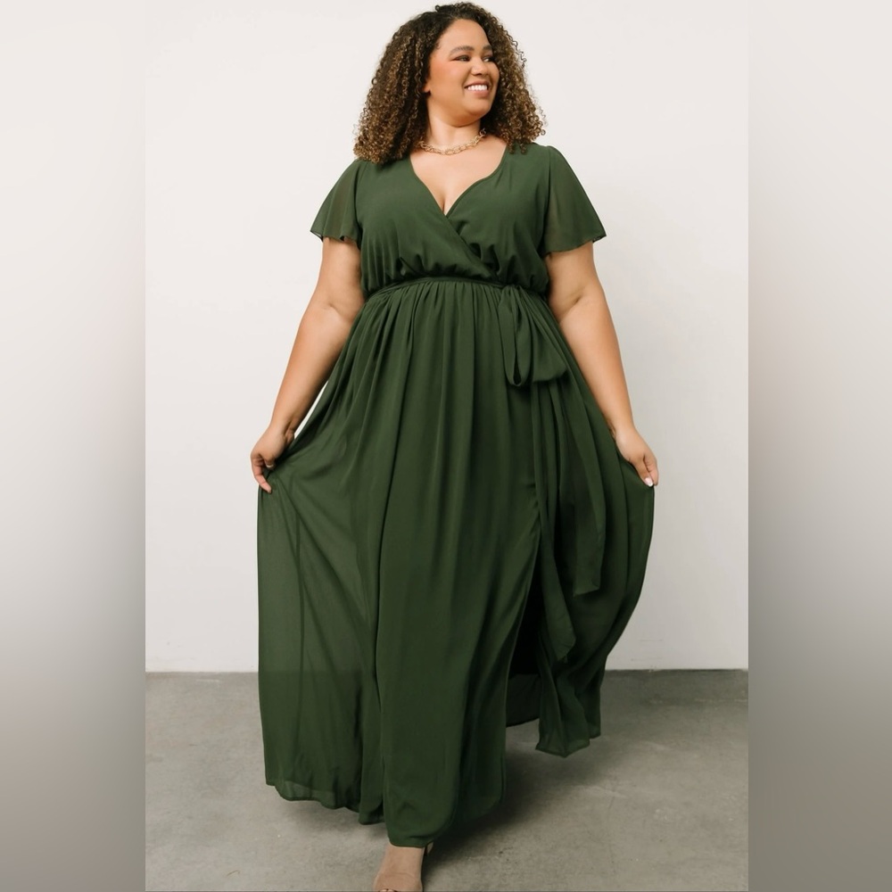 NWOT Baltic Born Kristina Maxi Dress in Green, size XL